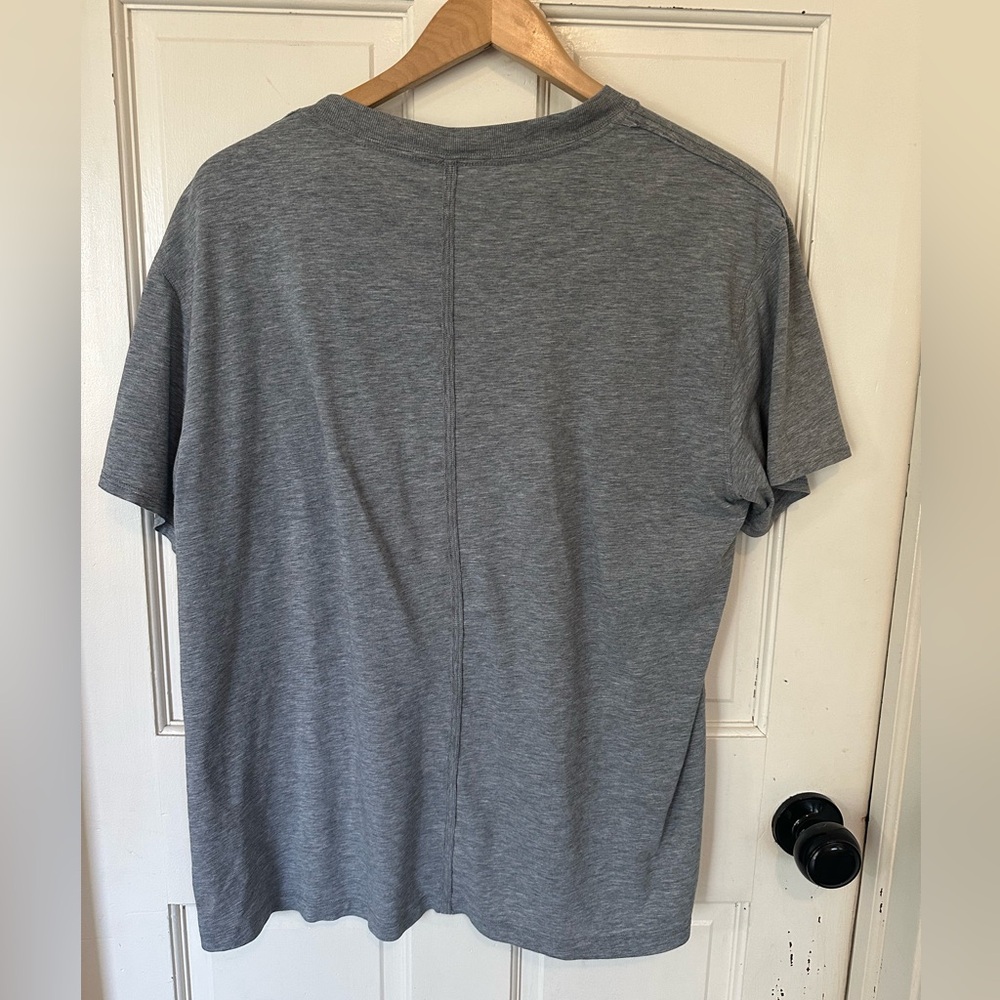 Lululemon ALL YOURS TEE Size 10 Heather Gray T Shirt Women - Picture 4 of 8